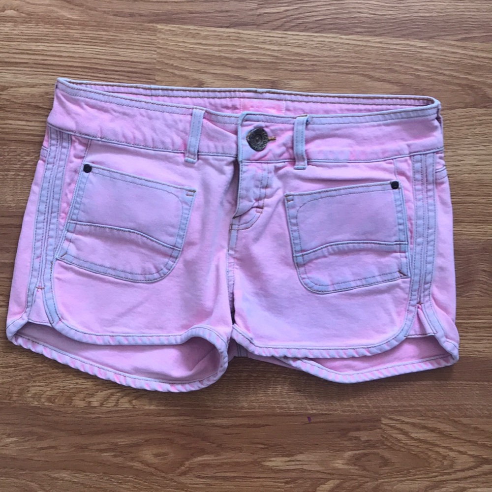 Light Pink Denim Shorts